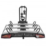 Menabo - Βάση Ποδηλάτου Κοτσαδόρου Alioth 3 Για 3 Ποδήλατα Ή E-bike / Fat Bike Με Ανάκλιση / Μοχλό Γρήγορης Ασφάλισης / Αντάπτορα 13 Pin - 1 τεμ. (14910/MB)