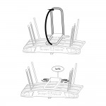 Menabo - Βάση Ποδηλάτου Κοτσαδόρου Alioth 3 Για 3 Ποδήλατα Ή E-bike / Fat Bike Με Ανάκλιση / Μοχλό Γρήγορης Ασφάλισης / Αντάπτορα 13 Pin - 1 τεμ. (14910/MB)