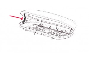 Ανταλλακτικος Βραχιονας (ΑΜΟΡΤΙΣΕΡ)(ΧΩΡΙΣ Πλαστικο ΚΑΡΦΙ) Για Εσωτερικο Καπακιου Μπαγκαζιερας Menabo