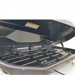 Μπαγκαζιερα Οροφης Race Axion 410L Σε Μαυρο Χρωμα Με Mat Υφη 175 X 87 X 46 Cm - Max 75 Kg Με Διπλο Ανοιγμα - 1 τεμ.