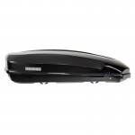 Menabo - Μπαγκαζιέρα Οροφής Satellite 600 Duo Black Με Δαγκάνες Crab (Μαύρη / Γυαλιστερή 197,6x94x46,7cm) Για Ασφαλή Μεταφορά Φορτίου - 1 τεμ. (16920/MB)