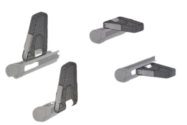 Nordrive - Stop Πλαϊνά Για Μπάρες Kargo Plus Για Επιβατικά Αυτοκίνητα Και Φορτηγά - 2 τεμ. (N11032)