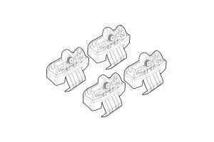 Ακρα Για Μπαρες Nordrive Για Citroen DS4 5D 08/2021+ - 4 τεμ.