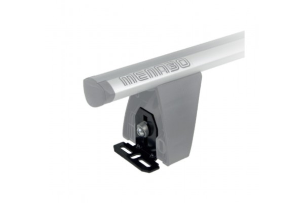 DLFIX207FP Kit Type Fp Ακρα (ΠΟΔΙΑ) Για Μπαρες Οροφης Delta BLACK/SILVER Menabo - 1 Σετ