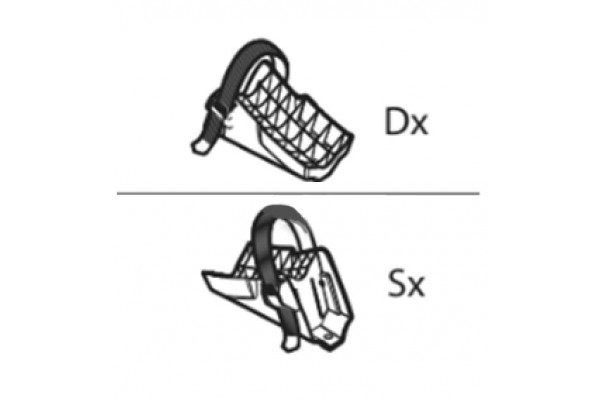 Ανταλλακτικες Δεστρες SX+DX (ΚΥΛΙΟΜΕΝΗ Βαση Με ΙΜΑΝΤΑ) Για Βαση Ποδηλατων Stand Up Menabo - 2 ΤΕΜ.