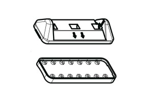Ανταλλακτικο Λαστιχο Ποδιων Για Fix Gs (ΜΕ ΔΑΓΚΑΝΑ) Για Μπαρες Tema - 1 ΤΕΜ.