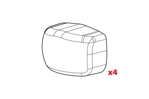 Ανταλλακτικα Καπακια Πλαστικα Για Μπαρες Yuro Nordrive - 4 TEM.