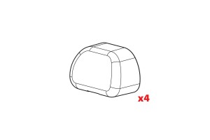 Nordrive - Ανταλλακτικά Καπάκια Για Μπάρες Club - 1 Σετ 4 τεμ. (N99999)