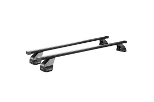 Μπαρες Οροφης Σιδηρου Omega Large 130 Cm Με Καπακια Σε Μαυρο Χρωμα Για Απλη Οροφη Menabo - 2 ΤΕΜ.