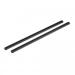 Μπαρες Οροφης Αλουμινιου Μαυρη (L) 127 Cm Helio Black max90kg​ Nordrive - 2 TEM.