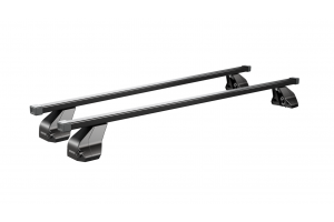 Μπαρες Οροφης Σιδηρου Omega Medium 112 Cm Με Καπακια Σε Μαυρο Χρωμα Για Απλη Οροφη Menabo - 2 ΤΕΜ.