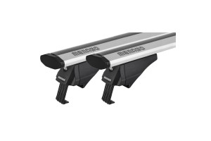 Μπαρες Οροφης Αλουμινιου Blade M Silver 118cm Με Ακρα Alfa High Για Flush / Standard Rails Menabo - 2 ΤΕΜ.