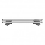Μπαρες Οροφης Αλουμινιου Blade L Silver 127cm Με Ακρα Alfa High Για Flush / Standard Rails Menabo - 2 ΤΕΜ.