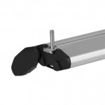 Μπαρες Οροφης Αλουμινιου Blade L Silver 127cm Με Ακρα Alfa High Για Flush / Standard Rails Menabo - 2 ΤΕΜ.
