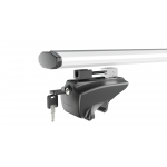 Μπαρες Οροφης Αλουμινιου Blade L Silver 127cm Με Ακρα Gamma Flat Για Flush / Standard Rails Menabo - 2 ΤΕΜ.