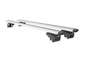 Μπαρες Οροφης Αλουμινιου Blade L Silver 127cm Με Ακρα Gamma Flat Για Flush / Standard Rails Menabo - 2 ΤΕΜ.