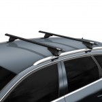 Menabo Μπαρες Οροφης Αλουμινιου Tiger Black 118.5 Cm Σε Μαυρο Χρωμα Για Audi Q4 E-Tron 5 Doors 2021> Με Flush Ή Raised Rails - 2 ΤΕΜ. (8590/MB)