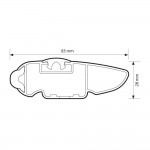 Nordrive - Μπάρα Οροφής Αλουμινίου Ασημί 89cm Silenzio Cx Origine System (Origine/Standard/Flush Railing) - 1 τεμ. (L.N15404)