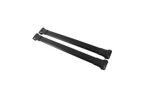 Μπαρες Οροφης Για Χαμηλες Αλουμινιου Μαυρες Με Κλειδι Dacia Duster 2014-2017 Omtec - 2 τεμ.