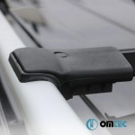 Μπαρες Οροφης Για Χαμηλες Αλουμινιου Μαυρες Με Κλειδι Dacia Duster 2014-2017 Omtec - 2 τεμ.