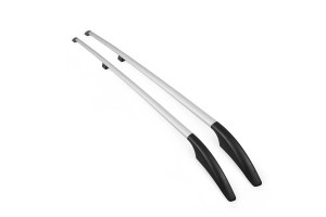 Mitsubishi L200 2015+ Παραλληλες Μπαρες Οροφης Αλουμινιου Solid Ασημι Omtec - 2 TEM.