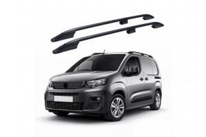 Toyota Proace City 2019+ Παραλληλες Μπαρες Οροφης ΑΛΟΥΜΙΝΙΟΥL1 Μαυρες Οmtec - 2 TEM.