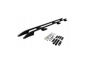 Παραλληλες Μπαρες Οροφης Αλουμινιου Σε Μαυρο Χρωμα Sport L1 Για Nissan Primastar 2001-2014 Μεγιστο Βαρος Φορτιου 75KG Omtec - 2 TEM.