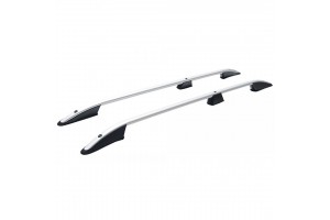 Mercedes Citan Elegance 2013+ Κοντο / Renault Kangoo 2008+ Παραλληλες Μπαρες Οροφης Αλουμινιου Ασημι