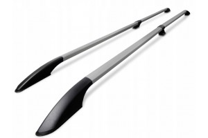 Mercedes Vito W639 2003-2014 /W447 2014+ Παραλληλες Μπαρες Οροφης Διαιρουμενες L1 Αλουμινιου Ασημι Οmtec - 2 TEM.