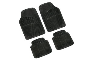 Πατακια Λαστιχο Mirage Slim Gran Pree Universal 45x70,5 + 43x45cm Μαυρο Lampa - 4 ΤΕΜ.