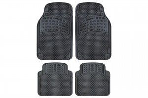 Oto Top - Σετ Πατάκια Αυτοκινήτου Universalαπό Μαλακό Pvc Stratos Evo – Αντιολισθητικά - 4τμχ. (0007846OT150/OTO)