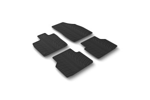 Μαρκε Πατακια Σε Σκαφη Λαστιχο Για Audi Q4 E-TRON 06/2021+ Sumisura Σε Μαυρο Χρωμα Me Κουμπωματα Lampa - 4 ΤΕΜ.