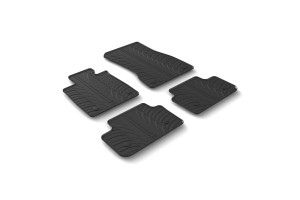 Πατακια Sumisura Λαστιχο Σε Μαυρο Χρωμα Me Κουμπωματα Για Bmw Σειρα 5 G60 Αυτοματο 09/2023+ Lampa - 4 ΤΕΜ.​