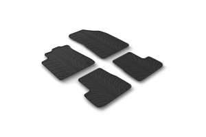 Πατακια Sumisura Λαστιχο Σε Μαυρο Χρωμα Me Κουμπωματα Για Citroen C3 5D 04/2024+ Lampa - 4 ΤΕΜ.​