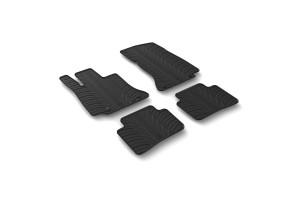 Mercedes Klas C 4D 06/2021+ ​ΜΑΡΚΕ Πατακια Λαστιχο Με Κουμπωματα Lampa - 4 ΤΕΜ.