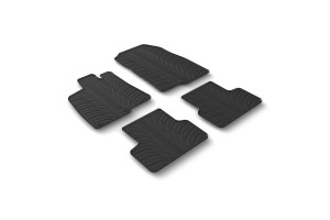 Πατακια Sumisura Λαστιχο Σε Μαυρο Χρωμα Me Κουμπωματα Για Peugeot 3008 5D 12/2023+ Lampa - 4 ΤΕΜ.​