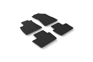 Renault Austral 09/2022+ (AYTOMATO/ΥΒΡΙΔΙΚΟ)ΜΑΡΚΕ Πατακια Sumisura Λαστιχο Σε Μαυρο Χρωμα Me Κουμπωματα Lampa - 4 ΤΕΜ.