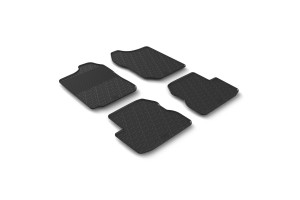 Μαρκε Πατακια Σε Σκαφη Λαστιχο Για Suzuki Jimny 3D 01/1998-10/2018 Sumisura Σε Μαυρο Χρωμα Me Κουμπωματα Lampa - 4 ΤΕΜ.