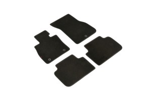 Μαρκε Πατακια Μοκετα Για Bmw Serie 1 (F40) 07/2019+ Σε Μαυρο Χρωμα Με Κουμπωματα Lampa - 4 Τεμ