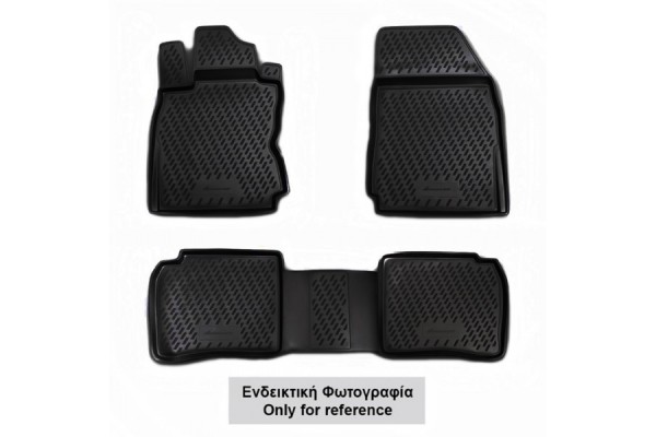 Citroen Berlingo (ΕΠΙΒΑΤΙΚΟ 5ΘΕΣΙΟ) 2018+ Μαρκε Πατακια Σε Σκαφη Tpe Λαστιχο Σε Μαυρο Χρωμα Novline - 4 ΤΕΜ.