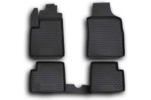 Fiat 500 2007-2015 ΠΑΤ.ΜΑΡΚ.ΛΑΣΤΙΧΟ Σκαφακια (ΜΑΥΡΟ) 4ΤΕΜ.