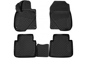 Mitsubishi Outlander 5D 2012+ Μαρκε Πατακια Σε Σκαφη Tpe Λαστιχο Σε Μαυρο Χρωμα Novline - 4 ΤΕΜ.