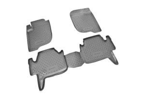 Mitsubishi Pajero Sport 5D 2008+ Μαρκε Πατακια Σε Σκαφη Tpe Λαστιχο Σε Μαυρο Χρωμα Novline - 4 ΤΕΜ.