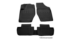 Πατακιa Λαστιχο Σε Σκαφη Me Koymπωματα Για Toyota Yaris HYBRID/ΥΒΡΙΔΙΚΟ 5D 2014-2020 Race Axion - 4 Τεμ.