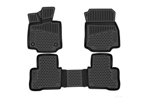 Πατακια Σε Σκαφη Tpe Λαστιχο Για Toyota Venza (II) 2020+ Σε Μαυρο Χρωμα Novline - 4 ΤΕΜ.