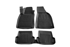 Race Axion - Πατάκια Για Audi A4 (B6/B7) 2000-2008 4πορτο/5πορτο Λάστιχο Σκαφάκια Προστατευτικά Με Κουμπώματα Για Επιβατικά Αυτοκίνητα - 5 τεμ. (5030015/ST)