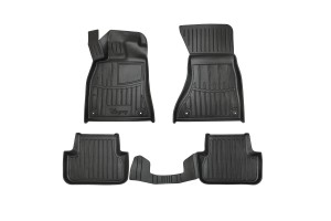 Race Axion - Πατάκια Για Audi A4 (B8) 2007-2015 4πορτο/5πορτο Λάστιχο Σκαφάκια Προστατευτικά Με Κουμπώματα Για Επιβατικά Αυτοκίνητα - 5 τεμ. (5030045/ST)