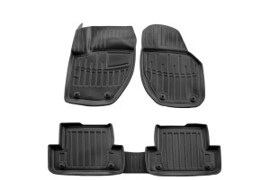Race Axion - Πατάκια Για Volvo V40 (P521) 2012-2019 5πορτο Λάστιχο Σκαφάκια Προστατευτικά Με Κουμπώματα Για Επιβατικά Αυτοκίνητα - 5 τεμ. (5037095/ST)