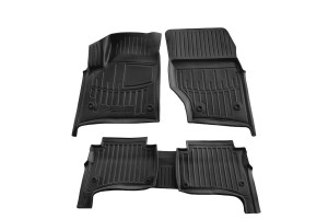 Race Axion - Πατάκια Για Volkswagen Touareg I (7L) 2002-2010 5πορτο Λάστιχο Σκαφάκια Προστατευτικά Με Κουμπώματα Για Επιβατικά Αυτοκίνητα - 5 τεμ. (5024325/ST)