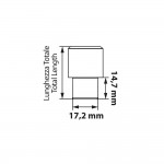 Lampa - Παξιμάδια Ασφαλείας 12x1.5 Ίσια Τύπου J030 Μήκος 15/35mm Κατασκευασμένα Από Ανθεκτικό Υλικό Για Μέγιστη Αντοχή Και Ασφάλεια Στη Χρήση – 1 Σετ 21 τεμ. (L.MG21156SU)